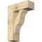 Ekena Millwork Funston Block Rough Sawn Bracket w/ Offset Brace, Douglas Fir, 8"W x 22"D x 30"H BKT0806X22X30FST05RDF - alternate 1
